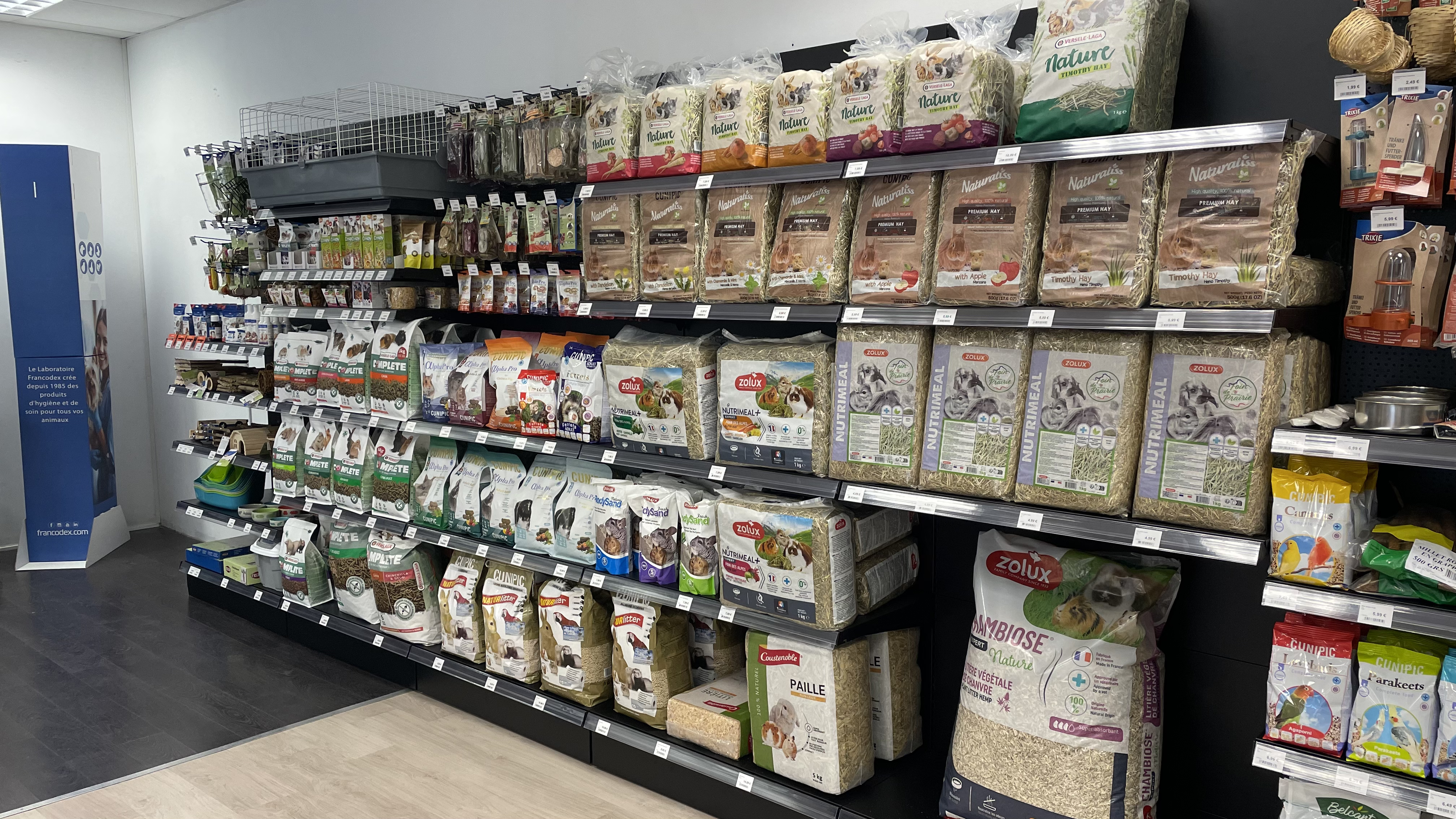 Alimentation et accessoires pour rongeurs et NAC chez INUKO
